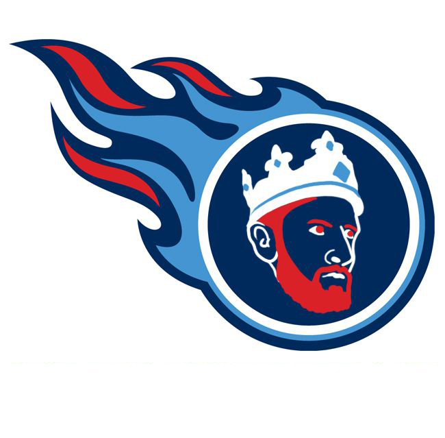Tennessee Titans King Barrett Logo iron on transfers